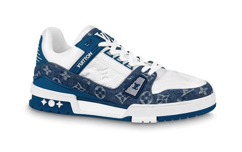 louis vuitton sneakers men blue|lv monogram sneakers.